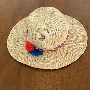 Janie and Jack 0-6 month Floppy Straw Baby Sun Hat